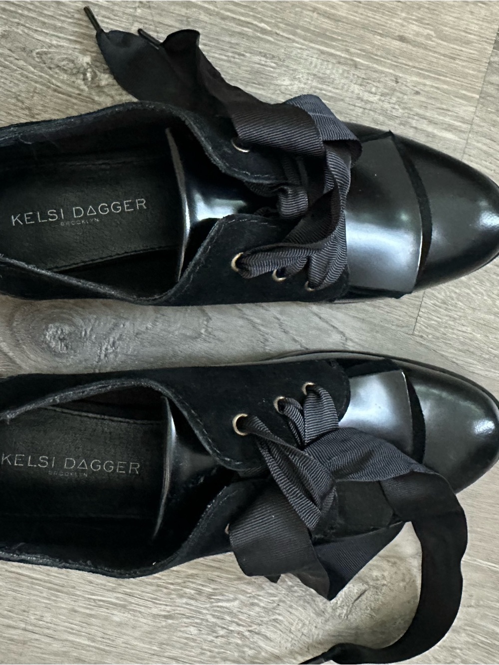 Kelsi Dagger Brooklyn Slate Bow Oxfords